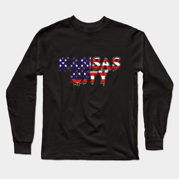 Kansas city USA Long Sleeve T-Shirt by MAU_Design